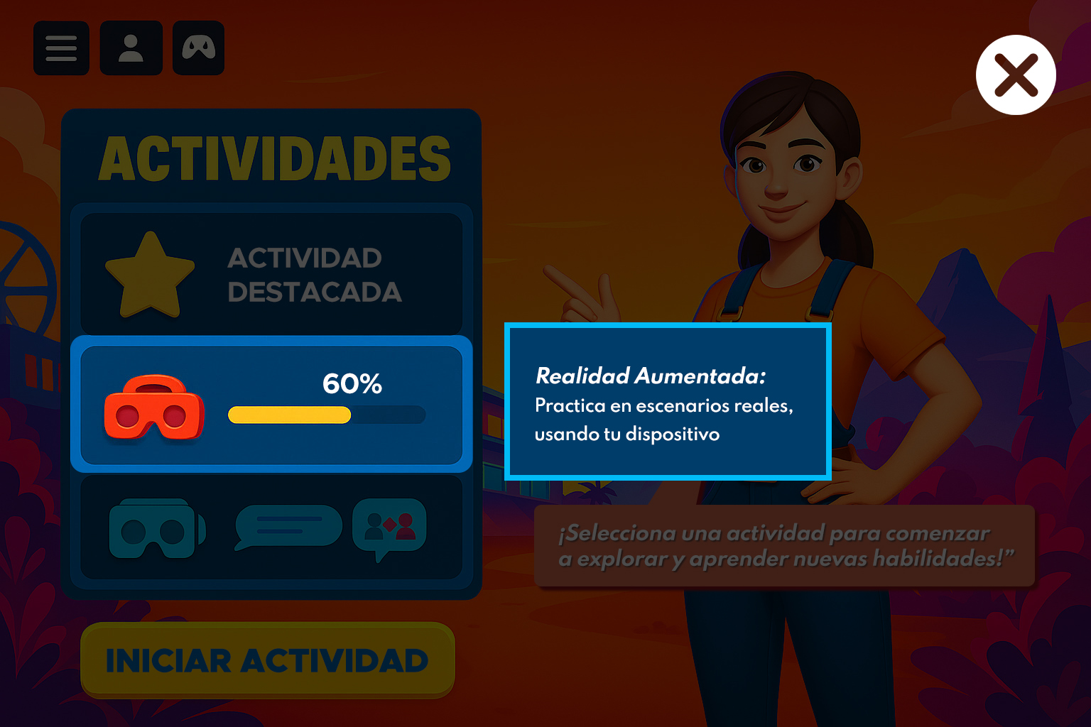 Interfaz de aplicativo