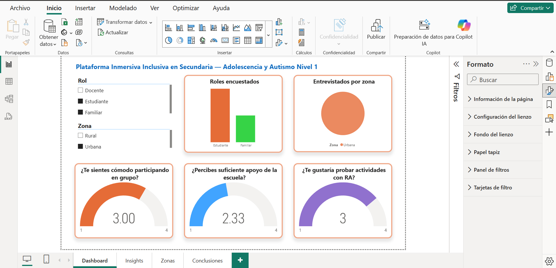 Diseño Centrado en el Usuario para una Plataforma Inmersiva Inclusiva en Secundaria — Adolescencia y Autismo Nivel 1